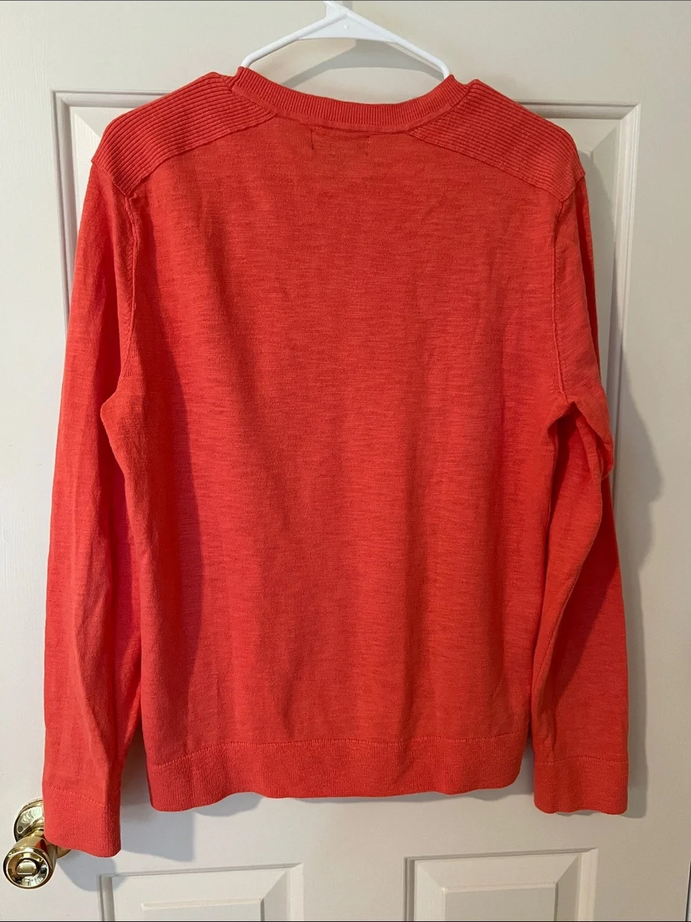 Banana Republic Men’s Coral-Red Crewneck Sweater